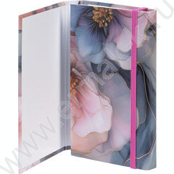 Зап. книжка  80-50л А6 спираль/тв.обл. /с клапаном на резинке "Flower dreams" NEW | Фото 3