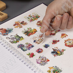 Книга д/записи кулинарных рецептов  80л А4 4 цв.разделит.на спирали "Уютная кухня" с наклейками NEW | Фото 3