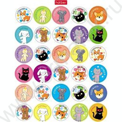 Набор наклеек А6 Оценки и поощрения_Зверушки 4л/115шт NEW | Фото 3