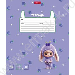 Тетрадь  12л клетка "Berri-Фрутоняшки" /тиснение/ 5видов NEW | Фото 3