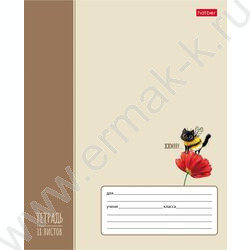 Тетрадь  18л клетка "ЖЖ-МЯУ" /тиснение/ 5видов NEW | Фото 2