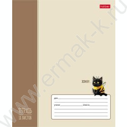 Тетрадь  18л клетка "ЖЖ-МЯУ" /тиснение/ 5видов NEW | Фото 5