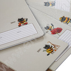 Тетрадь  18л клетка "ЖЖ-МЯУ" /тиснение/ 5видов NEW | Фото 8