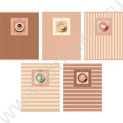 Тетрадь  48л линейка "Coffee line" /тиснение/ 5видов NEW | Фото 1