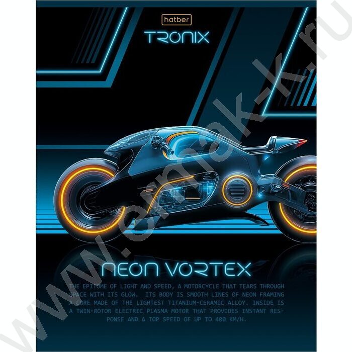 Тетрадь  48л клетка "TRONIX" /выб лак/ 5видов NEW | Фото 2