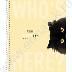 Тетрадь  96л клетка/спираль "Кто здесь?" /мат.лам/ ассорти NEW | Фото 2