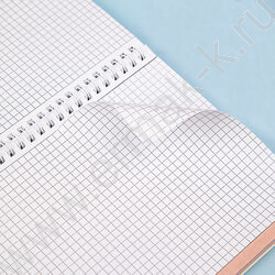 Тетрадь  96л клетка/спираль/перфорация на отрыв/многоцветный срез "Ботаника" /ламинация Soft-tou NEW | Фото 5