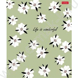 Тетрадь  96л клетка "Музыка цветов" /тиснение/ 5видов NEW | Фото 3