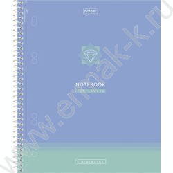 Тетрадь 120л клетка/спираль /4 цв. разделителя, перфорация на отрыв/тв.обл.Soft-touch "Сила в де NEW | Фото 1