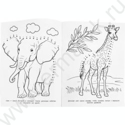 Раскраска А4 Соедини по цифрам.Капибара в зоопарке NEW | Фото 3