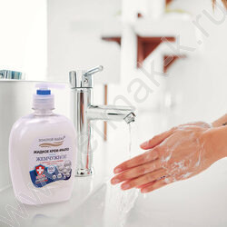 Мыло-крем жидкое "Жемчужное", с антибактериальным эффектом,  500мл с дозатором NEW | Фото 6