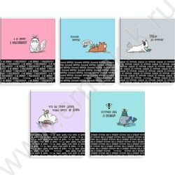 Тетрадь  48л клетка "Городские истории" /выб.ТВИН-лак/ ассорти NEW | Фото 1