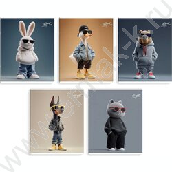 Тетрадь  48л клетка "Зумеры" /выб.Уф-лак/ ассорти NEW | Фото 1