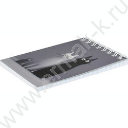 Блокнот  40л А7 спираль "Черно-белые коты" /УФ-лак сплошной/ NEW | Фото 2