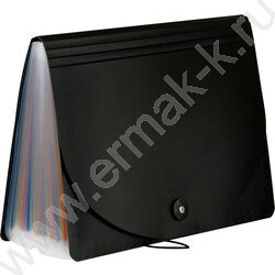 Папка на резинке д/хранения документов А4, 25 отделений /черный NEW | Фото 5