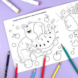 Раскраска 215*215 У меня лапки.Капибары и котики NEW | Фото 7