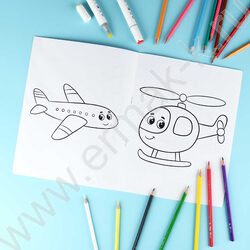 Раскраска 215*280 Моя первая раскраска.Весёлый транспорт NEW | Фото 5