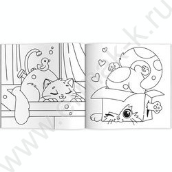 Раскраска 215*215 Раскраска с котиками.Кусы! NEW | Фото 2