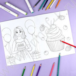 Раскраска 215*280 Для девочек с наклейками NEW | Фото 7