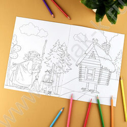 Раскраска 215*280 Сказочная раскраска.Любимые герои NEW | Фото 4