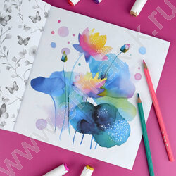 Раскраска 215*215 Творческая раскраска.Цветы NEW | Фото 7