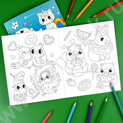 Раскраска 165*205 Весёлые рисунки.Милые зверушки NEW | Фото 4