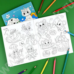 Раскраска 165*205 Весёлые рисунки.Милые зверушки NEW | Фото 6