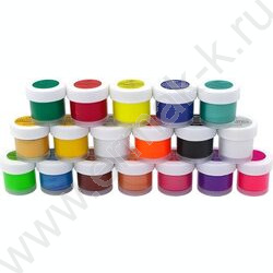 Гуашь  18цв 15мл "Фантазия" классические + флуоресцентные + золотой + серебряный NEW | Фото 3