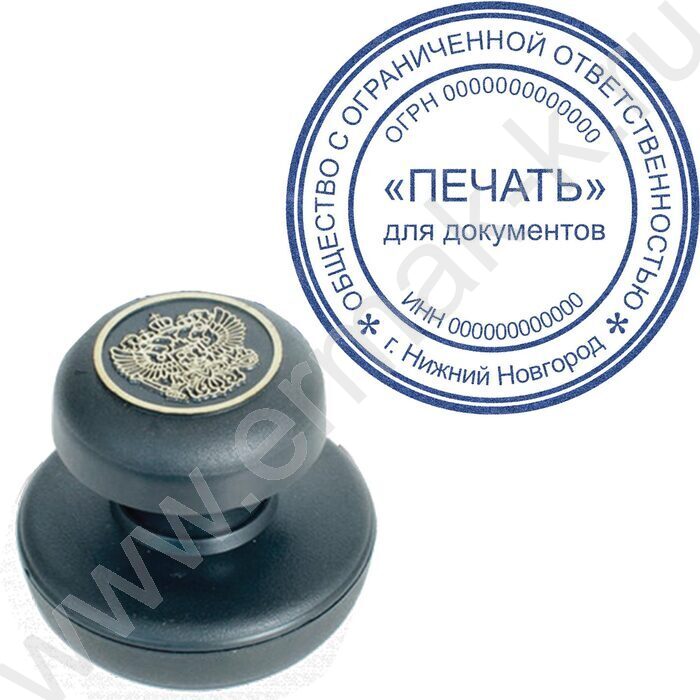Штемпельная краска 30мл синяя | Фото 7