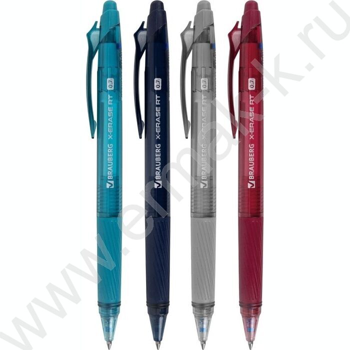 Ручка шар Пиши-стирай авт синяя 0,7мм "X-ERASE RT MORANDI COLOR" /ассорти | Фото 1