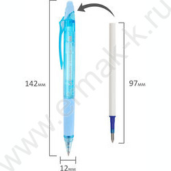 Ручка шар Пиши-стирай авт синяя 0,7мм "X-ERASE RT PASTEL COLOR" /ассорти | Фото 6