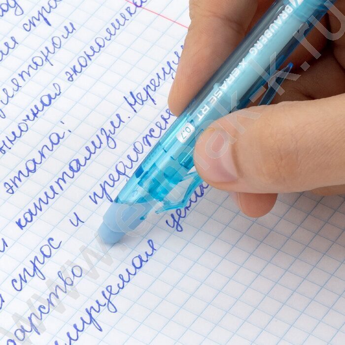Ручка шар Пиши-стирай авт синяя 0,7мм "X-ERASE RT PASTEL COLOR" /ассорти | Фото 9