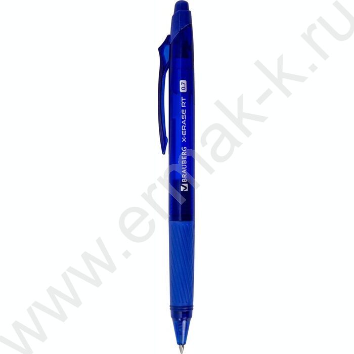 Ручка шар Пиши-стирай авт синяя 0,7мм "X-ERASE RT" /цв.корпуса - синий | Фото 1