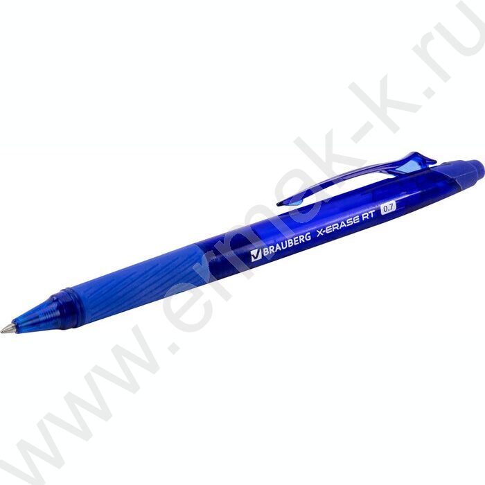 Ручка шар Пиши-стирай авт синяя 0,7мм "X-ERASE RT" /цв.корпуса - синий | Фото 5