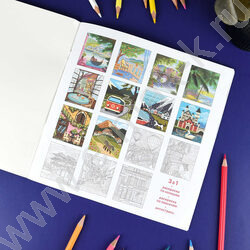 Раскраска 215*215 Картины по номерам.3-в-1 Путешествия NEW | Фото 5