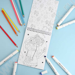 Раскраска 150*210 Скетч-раскраска.Классные девчонки NEW | Фото 6