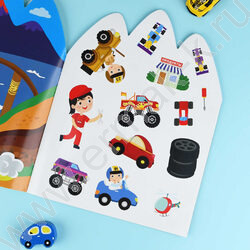 Книжка с наклейками Крутые гонки NEW | Фото 6