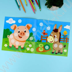 Книжка с наклейками Цветные кружочки.Домашние животные NEW | Фото 5