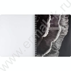 Тетрадь  80л клетка/спираль/пластик.обл. "Прибрежные волны" NEW | Фото 3