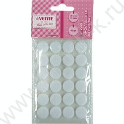 Липучки самоклеящиеся д/рукоделия "DIY" диаметр 1,5 см, 48шт, 24 пары /блистер NEW | Фото 1