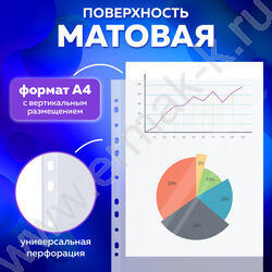 Файлы (мультифора) А4 110мкм "EXTRA 1100" матовые плотные NEW | Фото 9