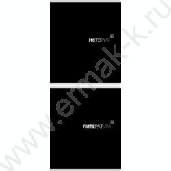 Тетрадь предметная 48л Набор 12шт "Black classic" /мат.лам./ NEW | Фото 5