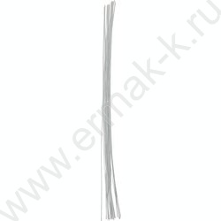 Проволока флористическая белая D0.55мм*40см 30шт, в бумажной оплётке NEW | Фото 1