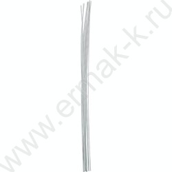 Проволока флористическая белая D1,2мм*40см 12шт, в бумажной оплётке NEW | Фото 1