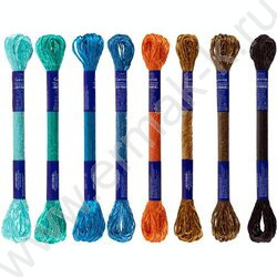 Нитки для вышивания мулине "Марокканская мозаика" 100%вискоза 8цв*8м NEW | Фото 1