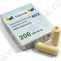 Швейные нитки (полиэстер) черные 183м NEW | Фото 2