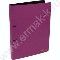 Папка 2 кольца 30мм "Esthetics" фактура "soft-touch" 0,8мм, карман внутр./ вмест.250л /бургунди NEW | Фото 1