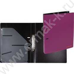 Папка 2 кольца 30мм "Esthetics" фактура "soft-touch" 0,8мм, карман внутр./ вмест.250л /бургунди NEW | Фото 2