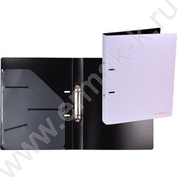 Папка 2 кольца 30мм "Esthetics" фактура "soft-touch" 0,8мм, карман внутр./ лавандово-пепельная NEW | Фото 2