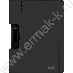 Клипборд А4 "TOTAL BLACK" горизонт. /толщина 2 мм /фактура "песок" пенный уплотнитель, черный NEW | Фото 1